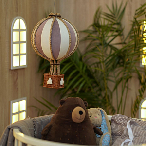 Декоративный воздушный шар MyMongolfier, пудра, 25 см